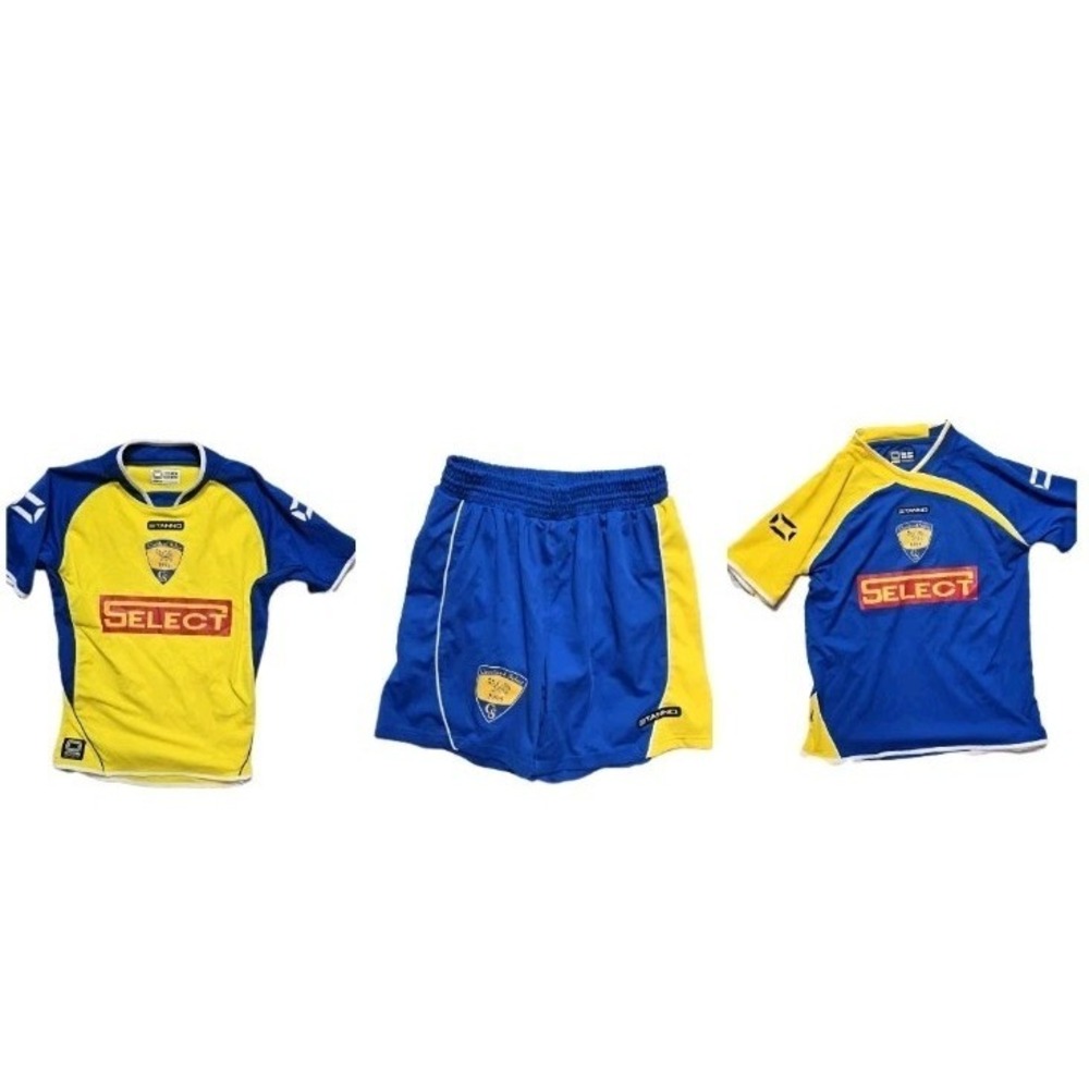 Stanno Cleveland Select Mens Clima Tec SS Blue Yellow Soccer Lot Of 3 Small